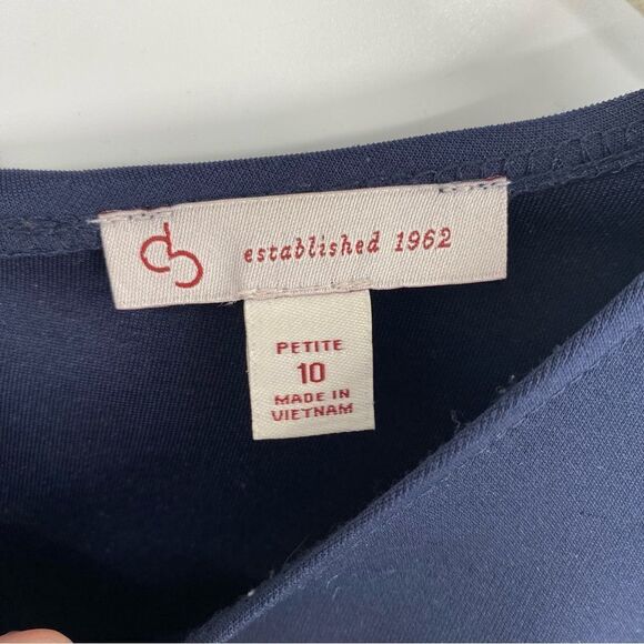 Established 1962 Women’s High Neck Solid Body Floral Skirt Mini A Line Dress 10P - Picture 2 of 5